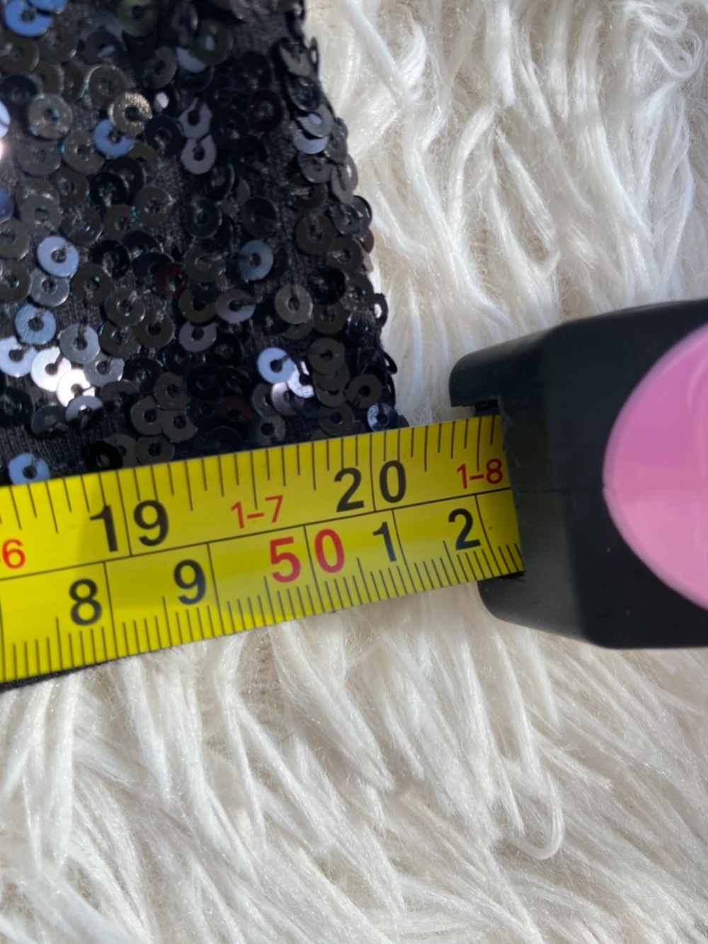 J. Crew Black Sequin Polka Dot Short Sleeve Top Size Large Holiday Party Sparkle - Picture 10 of 13